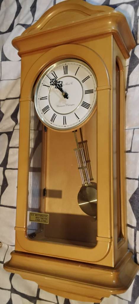 Westminster Whittington chime pendulum wall clock, no dispatch, viewing Gateshead, 
