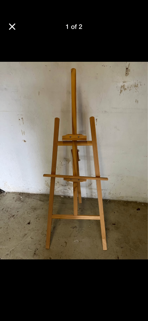 Wooden artists easel. 