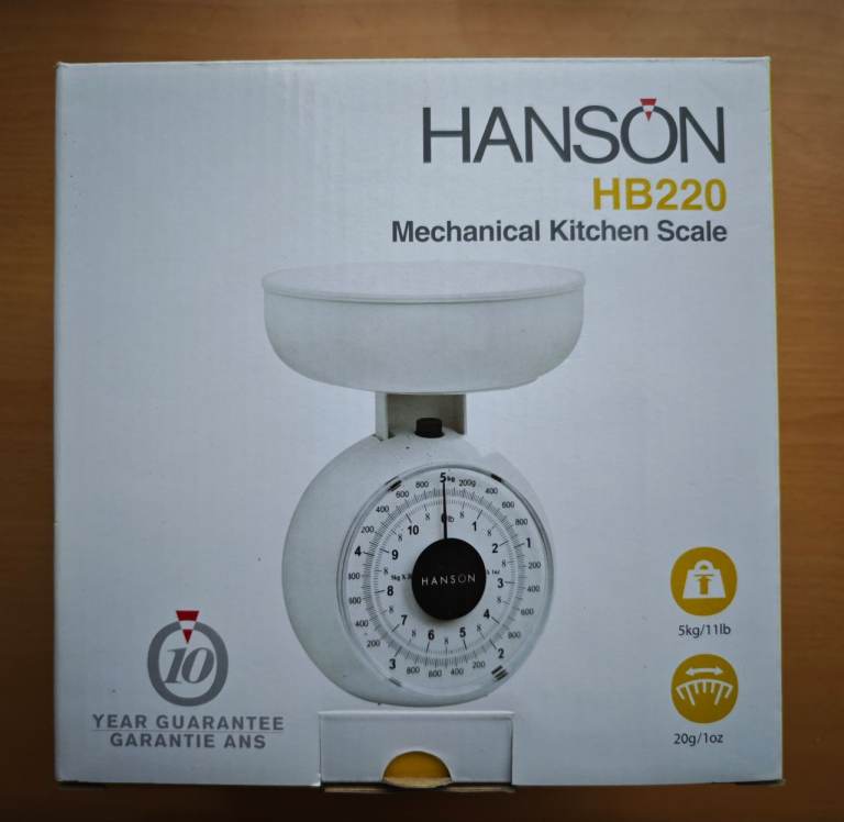Hanson HB220 Mechanical Kitchen Scale - New in Box