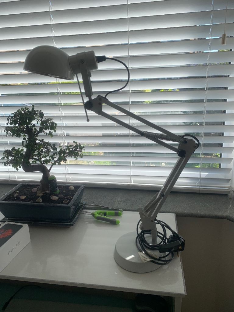 White desk lamp