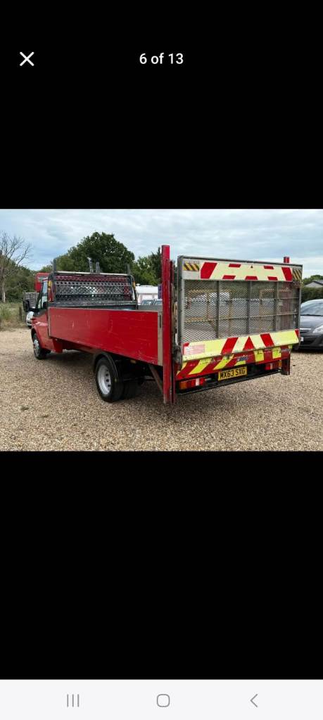 Transit dropside truck t350 125 rwd. 2013. Taillift. 