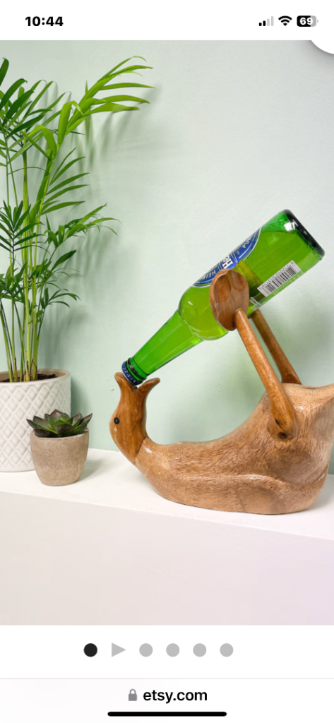 Duck bottle holder