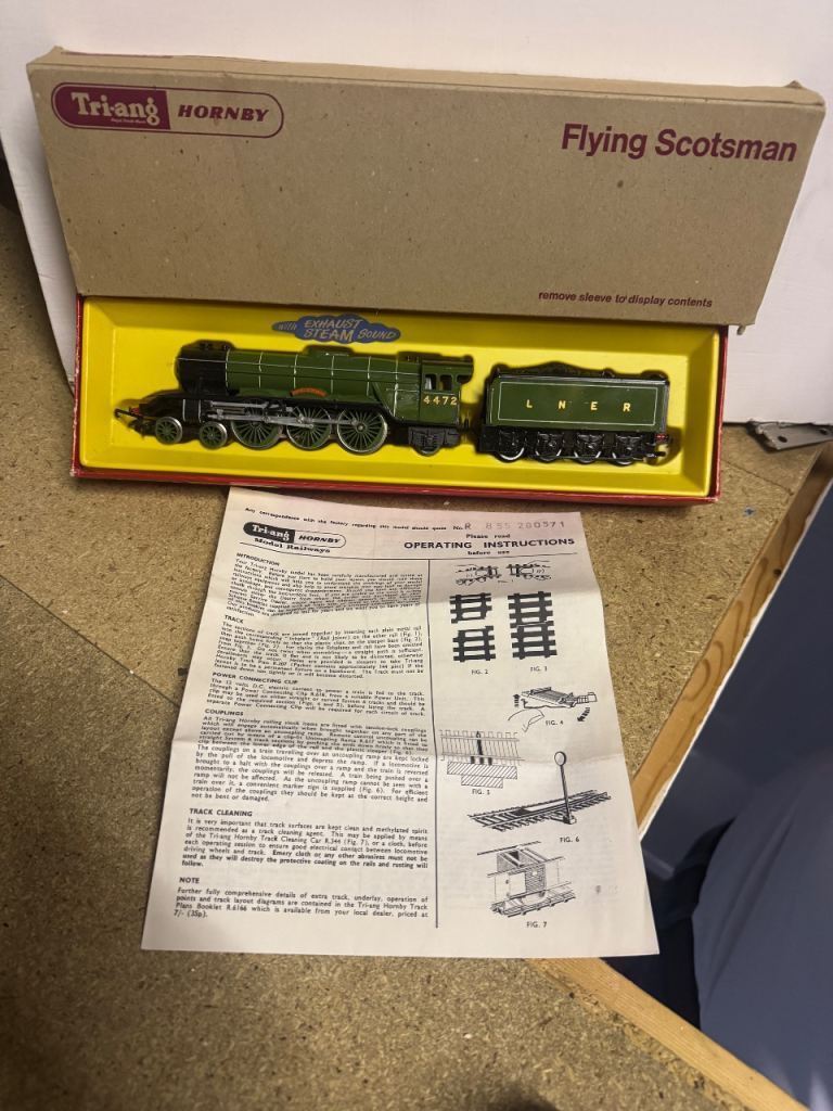 Model flying Scotsman train