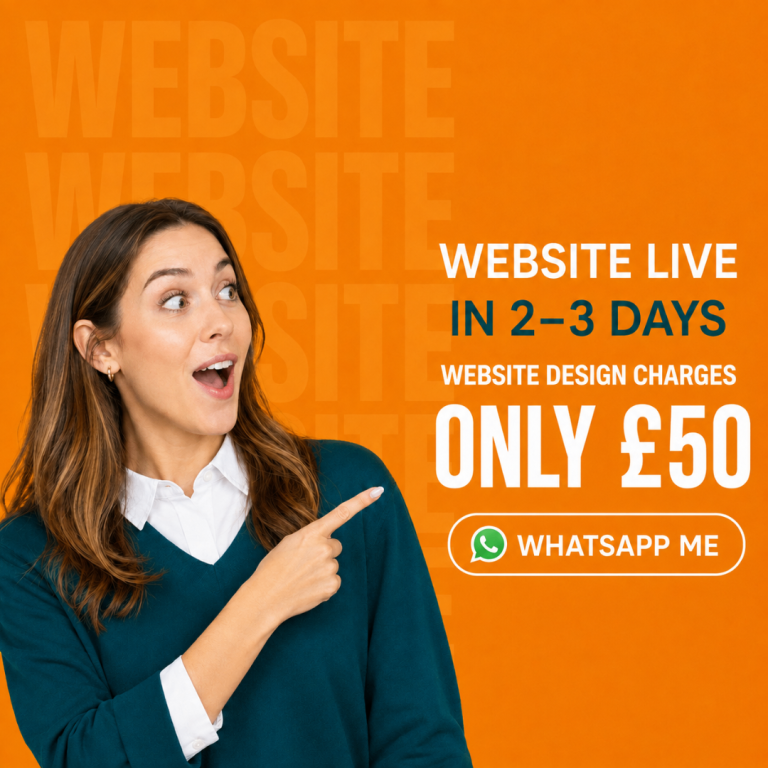 💕 From £50 | Smart Website Design | Live in 2 Days | Web Designer Developer