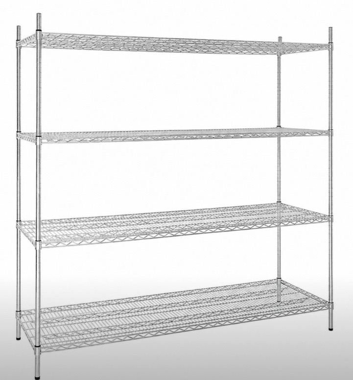 4-Tier Metal Wire Shelving Unit 