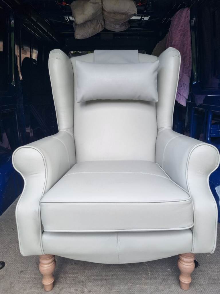 Queen Ann HSL Glenmore Leather,Fire Side, Arm Chair ,Delivery