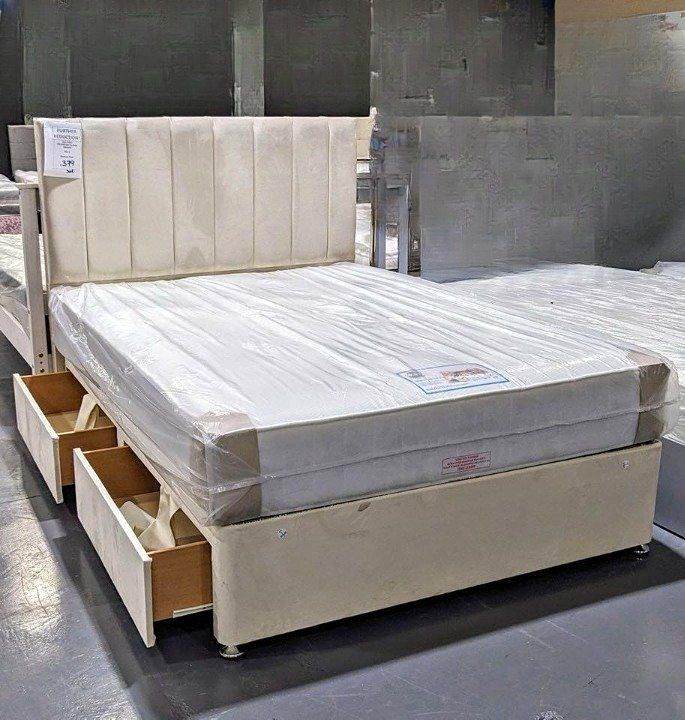>>>>❤️Limited Deal 🚛DIVAN 4FT6 Double Bed Base 😘With Mattress & Storage Drawers 💥15% OFF COD🚚