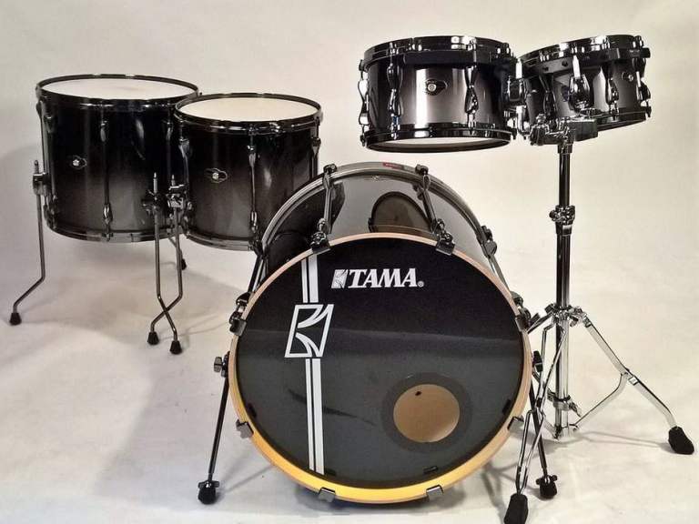 Tama Hyperdrive 5 piece in Titanium Fade, very good used condition