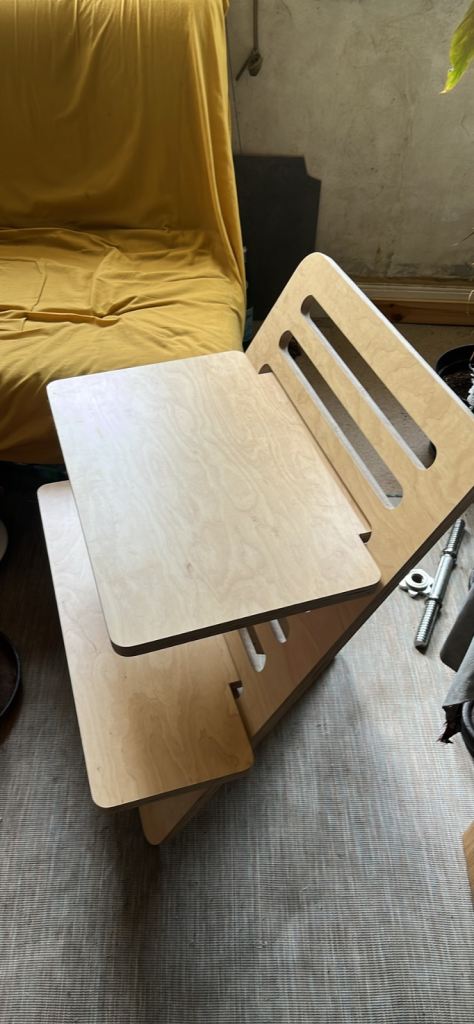 Laptop Huxlo Adjustable Wooden Stand Portable wfh Adjustable Desk