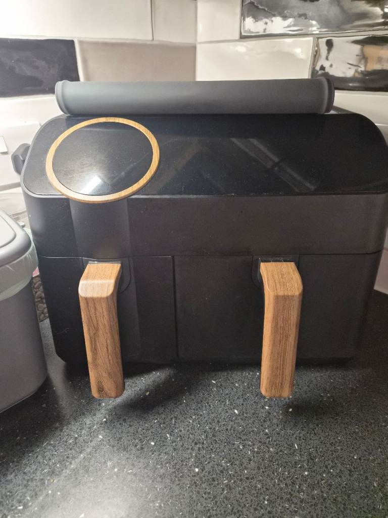 Dual Basket Air Fryer – Black, Good Condition