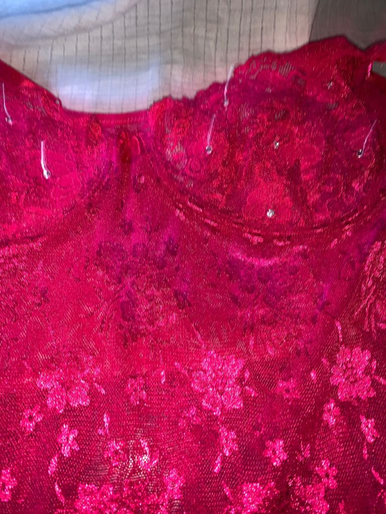 Lovely Red Lace Lingerie.               ,