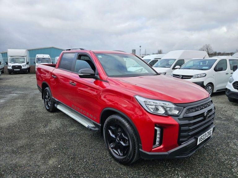 2023 ON 23 PLATE SSANGYOUNG MUSSO SARACEN AUTO 4X4 D-CAB PICKUP 35K ULEZ FREE 