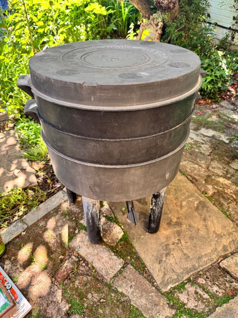Worm farm -  two tier - with bedding, book and conditioner
