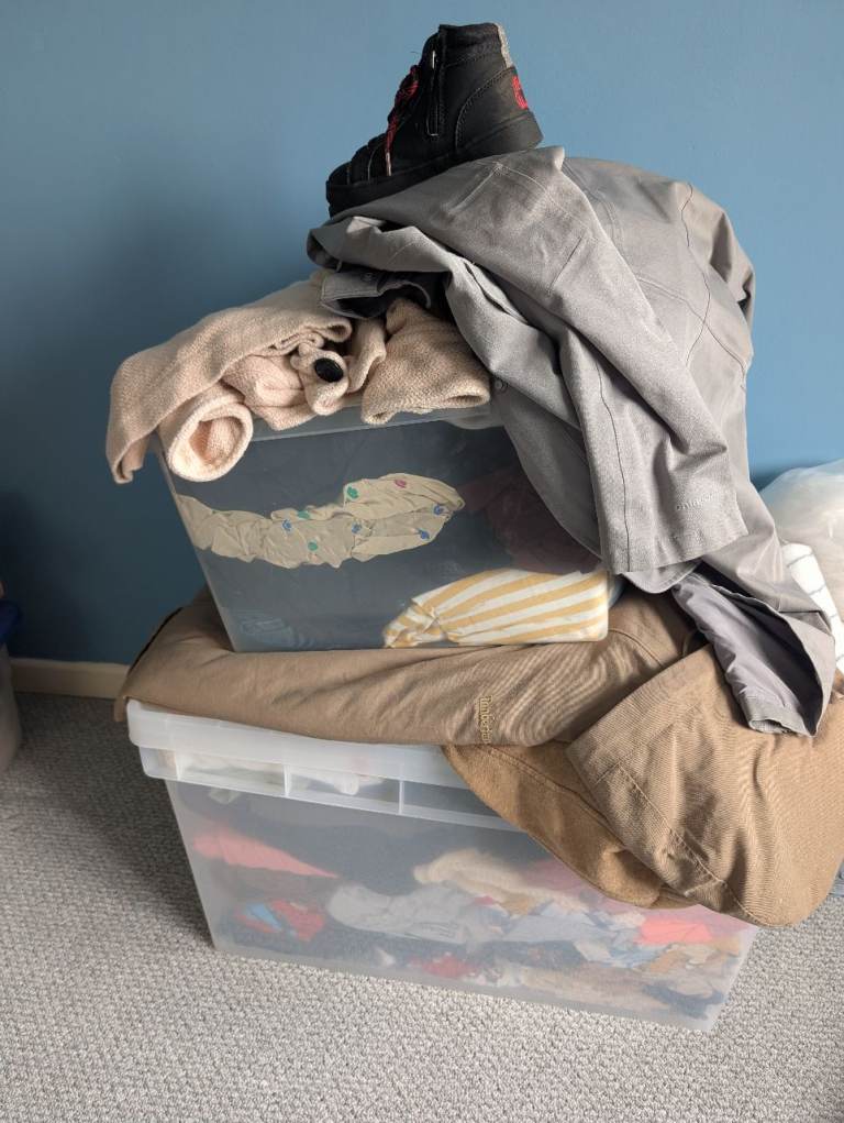 Big bundle of clothes