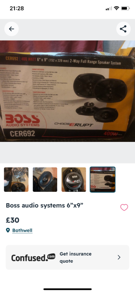 Boss 6” x 9” band new may swap
