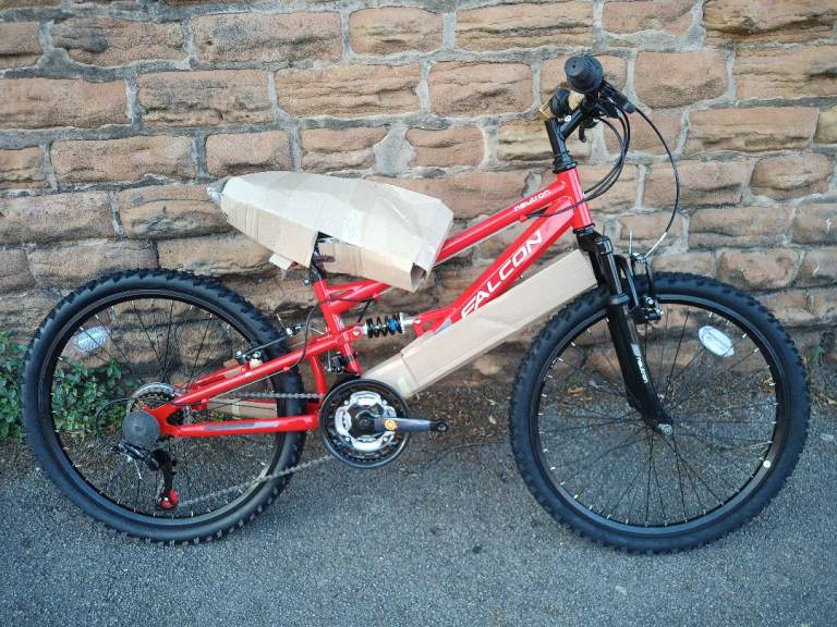 New Falcon Neutron 24-inch Kids Full Suspension Mountain Bike RRP £259.99