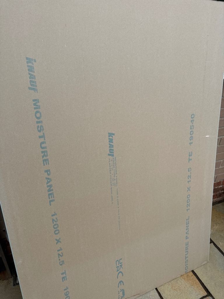 Plasterboard moisture panel 