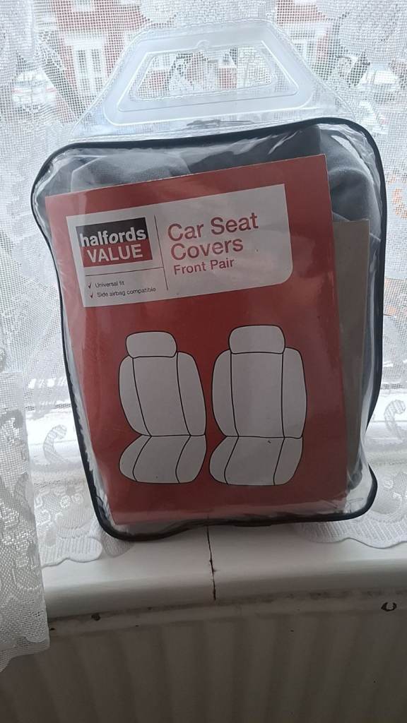 Front pair halfords car seat covers new in packet 