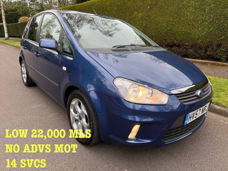 FORD C-MAX 1.8 22,000MLS 14SVCS 3 MTH WARNTY NO ADVS MOT 45 MPG SPARKLING! 