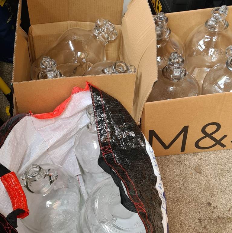 Home brewing items Glass Demijohns