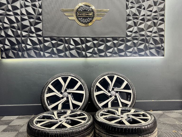 19” inch vw genuine brescia golf r alloys wheels club sport 5x112 caddy gti gtd line passat cc
