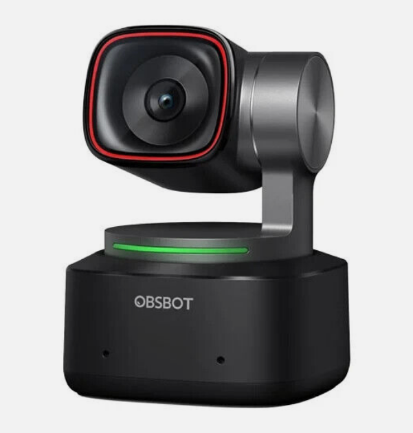 OBSBOT TINY 2 AI PTZ WEBCAM 4K AI POWERED TRACKING VOICE GESTURE APP CONTROL