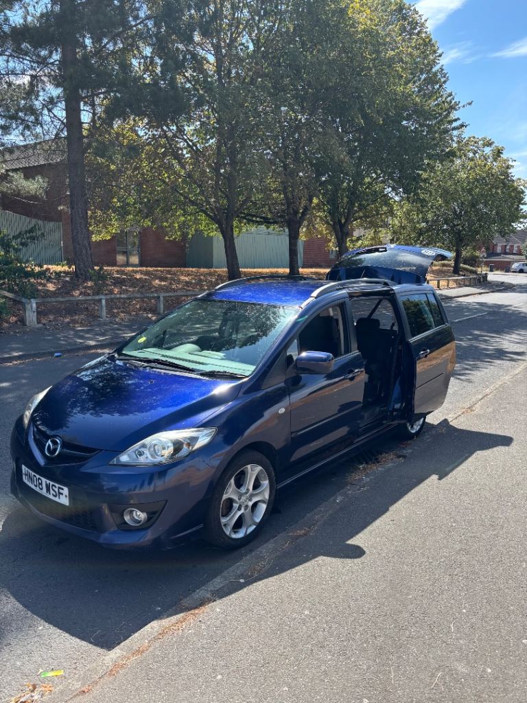 Mazda 5 mpv 2litre petrol 16v 6 speed 2 keys sliding doors cruise control 2 owners from new 