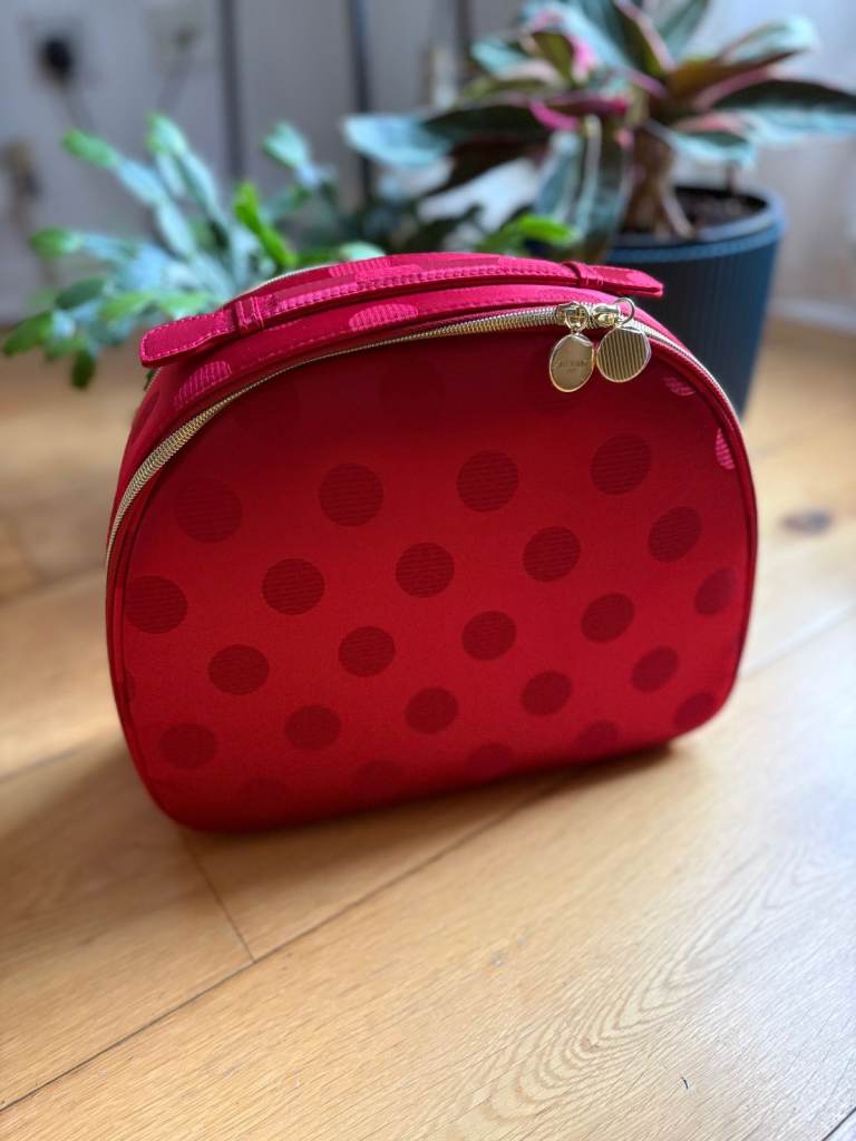 Estée Lauder Large Red Travel Make Up Case/Bag - New