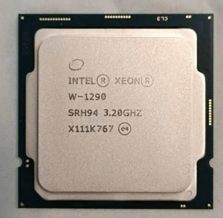 Intel Xeon W-1290 CPU 3.20GHz 10-Core 20-Threads LGA-1200 Processor