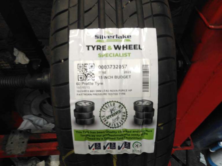 195/60r15 88h 5mm Leao Nova-Force Hp Partworn Pressure Tested Tyre