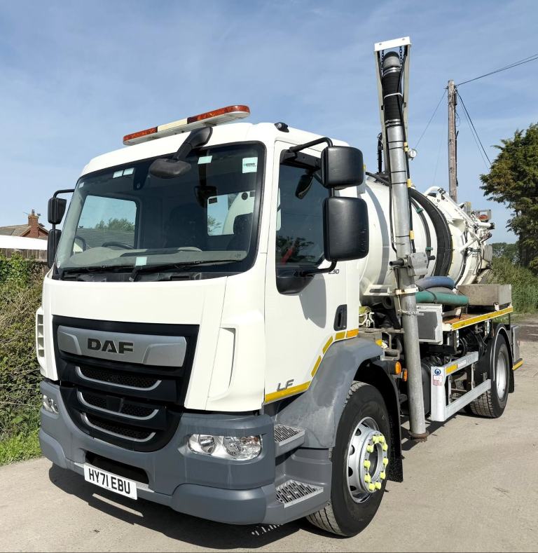 2021 DAF LF55.230 WHALE GULLEY SUCKER VACUUM TANKER TIPPER JETTER A/C EURO-6