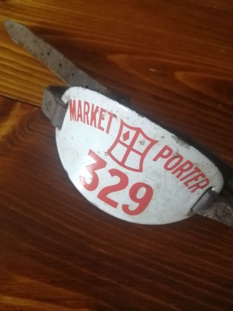 Rare post ww2 enamel porters badge