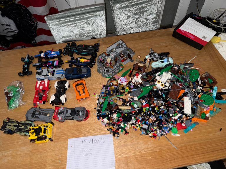 Large Bulk LEGO Job Lot with Cars and Bricks
