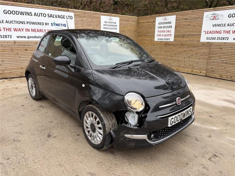 2024 FIAT 500 STANDARD 1.0 HYBRID ACCIDENT DAMAGED REPAIRABLE SALVAGE 