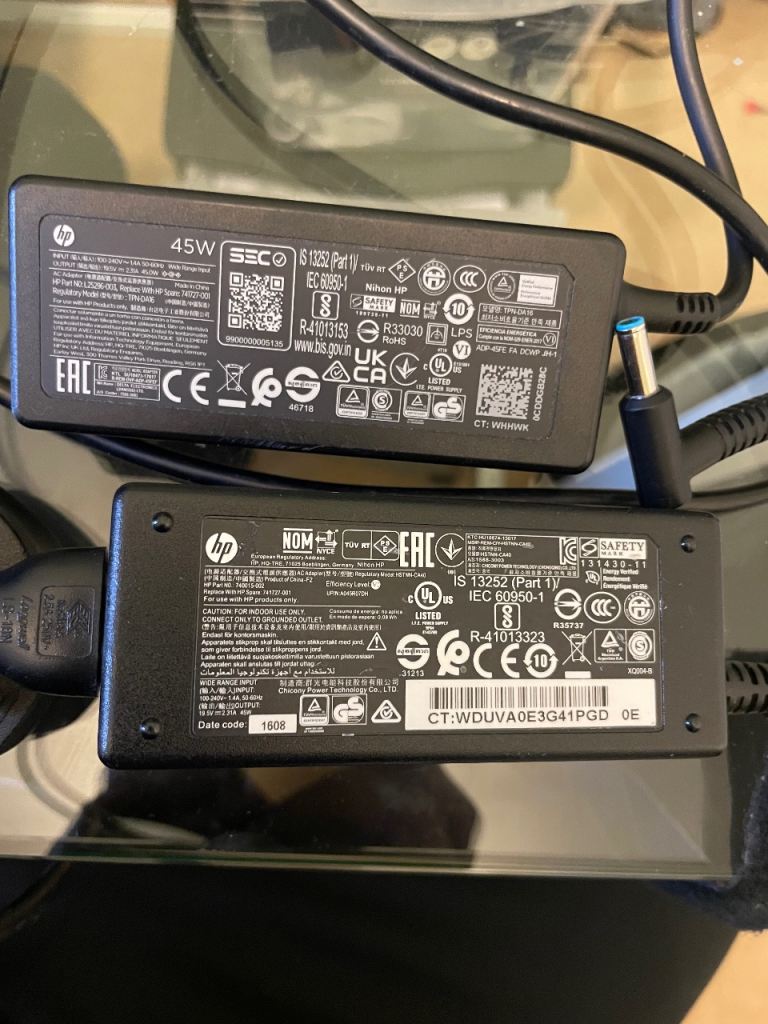 HP 45W Laptop Charger Power Adapter – Good Condition