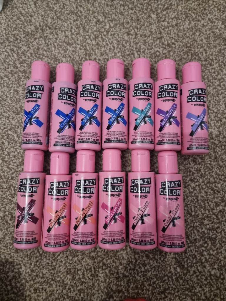 Crazy colour hair dye