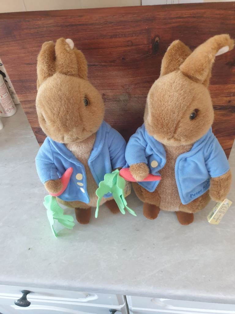 Pair of Peter Rabbit Soft Toys – Good Condition