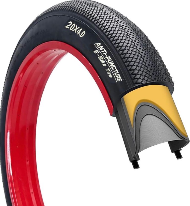 20 Inch Fat Electric E-bike Tyre 20x4 Puncture Resistance Folding Heavy Duty