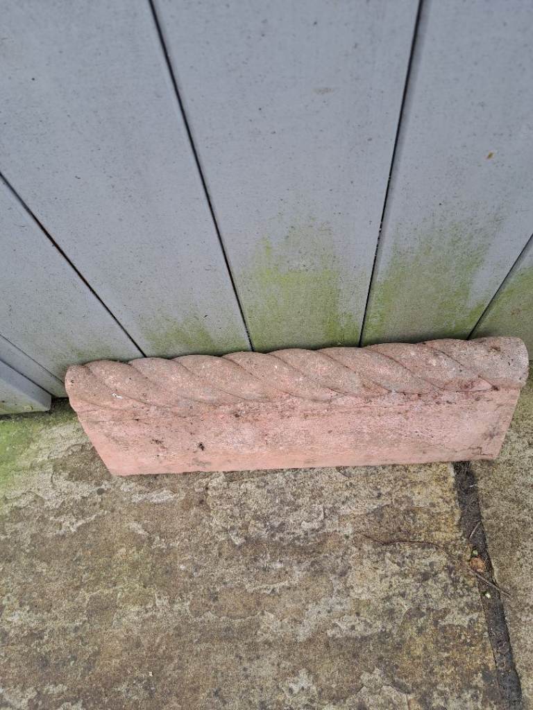 Beautiful old terracotta edging tiles for the garden