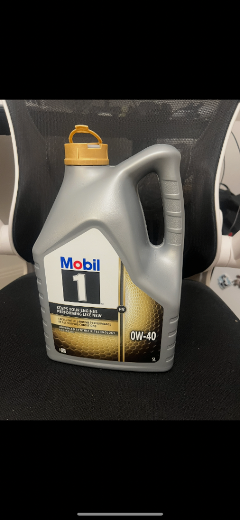Mobil 1 0W-40 Fully Synthetic Engine Oil - ~4 litres