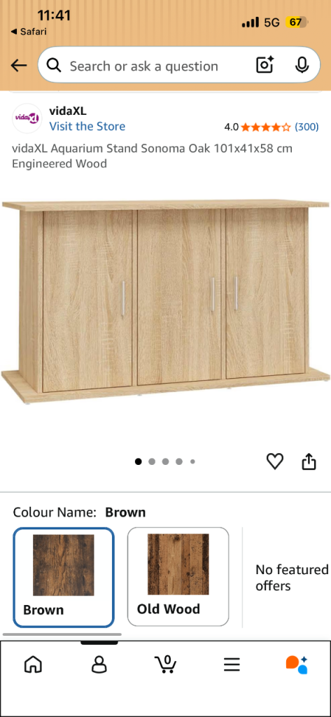 Fish tank storage unit 