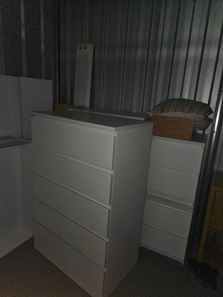 IKEA MALM 6 Drawer Chest White – Assembled – Heavy/Sturdy