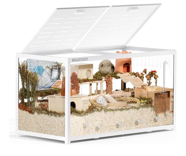   New BUCATSTATE Hamster Cage 3.0 - Large Gerbil Enclosure 120L x 60W x 62H CM
