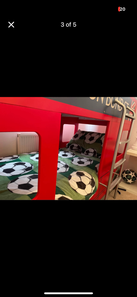 London bus bunk bed 