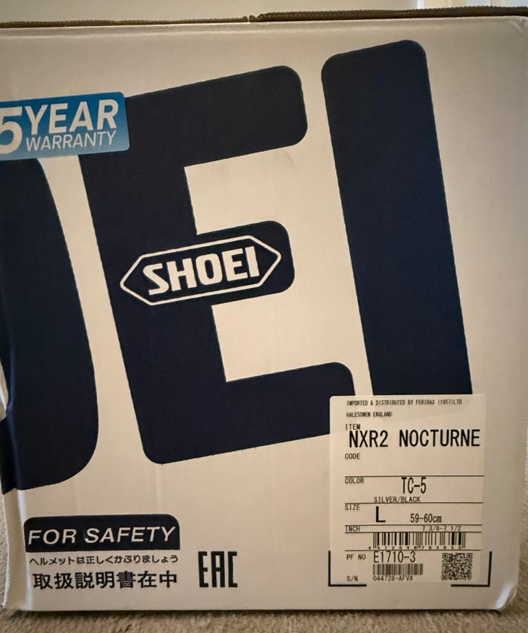 Shoei NXR2 Nocturne Helmet Size L