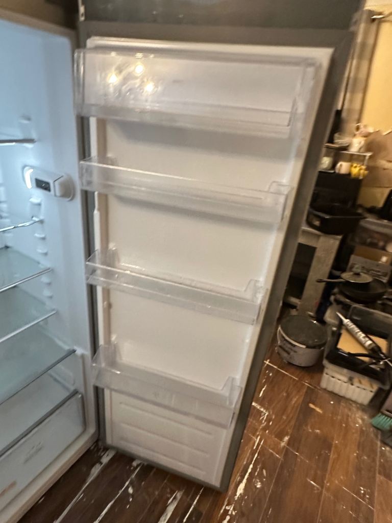 Hotpoint Freestanding Fridge - Grey, Great Condition