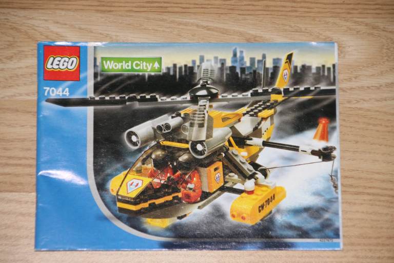 3 Lego sets:  7044 Rescue Chopper * 6436 Go-Kart * 7310 Mono Jet
