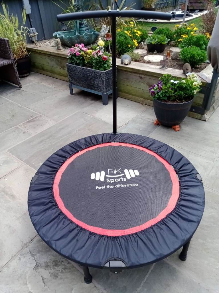 FK Sports 40 Inch Mini Trampoline with Handle – Good Condition