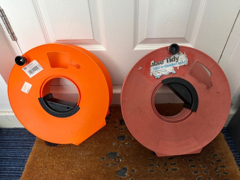 Caravan camper or motorhome EHU cable reels