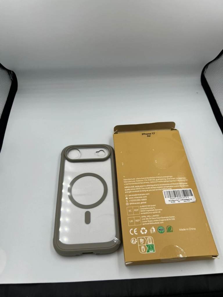 Miracase Magnetic iPhone Air Case (6.5") - Grey | Full Body Anti-Bend Bumper